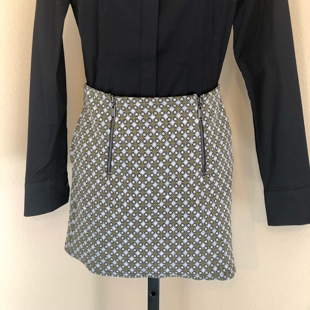 Cooperative Grey/Olive pattern skirt
